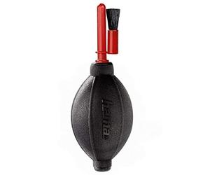 Hama Pinceau avec poire soufflante "Dust Ex Brush 55" (avec embout brosse pour le nettoyage de l'appareil photo et de l'objectif, longueur 16 cm) Noir/Rouge