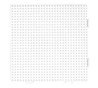 HAMA - Plaque carrée midi blanche - Plaque assemblable pour perles à repasser 5 mm - Loisirs créatifs enfants dès 5 ans