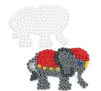 Hama Plaque crayon Midi petit éléphant, blanc