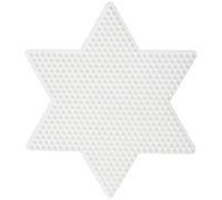 Hama – Plaque midi 269 perles plastique – Grande étoile – Blanc – TU