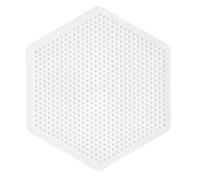 Hama Plaque pour perles à repasser 276 Midi Hexagonale 5 mm Blanche