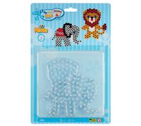 Hama Plaques à crayons "Lion petit éléphant" sous blister 2 pièces