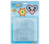 HAMA Plaques pour perles à repasser 'Coeur, étoile', blister G