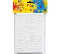 Lot de 2 plaques chiffres et lettres pour perles Hama - 04455