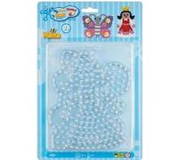 HAMA - Blister 2 plaques "Papillon et Princesse" pour perles à repasser taille Maxi - Loisirs créatifs transparent