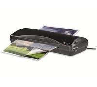 Hama Plastifieuse A4 Chaud/Froid, Machine à plastifier A4 Touche Déverrouillage, 5 films de plastification à chaud inclus, Temps de chauffe 4 min, Pour Pochettes de 80-125 Microns, Noir