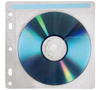 hama Pochette CD /DVD pour 2 CD/DVD's PP transparent