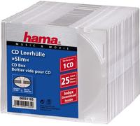 hama Pochette CD vide "Slim" Slim Case Boîte plastique 25 pochettes