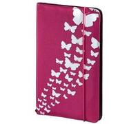 Hama Pochette de rangement Up To Fashion – pour 48 CD/DVD/Blu-ray, motif papillon Rose