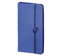 Hama Pochette Felt (pour 48 disques, CD/DVD/Blu-Ray/Livres Audio, étui de Rangement, Gain de Place pour la Voiture, la Maison, étuis de Transport) Bleu