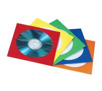 Paper Protection Sleeves - Pochette CD - bleu, jaune, rouge, vert, orange (pack de 50)
