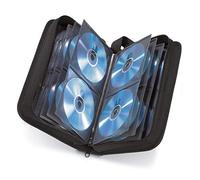 Hama Pochette (pour 64 CD/DVD/Blu-ray, classeur de rangement, gain de place pour le bureau, le salon et la maison, étuis de transport) Noir