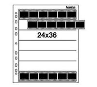 Feuillets de classement HAMA A4 - en papier cristal (pergamine) pour film 135 - 7 bandes de 6 vues - Paquet de 100