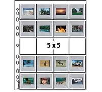 HAMA Pochettes pour 20 diapositives encadrées - Format 5x5 cm - 25 pièces