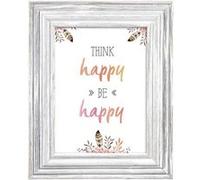 Hama pori Blanc Présentoir De Pied codé - Cadre en Bois, Blanc, présentoir de Pied codé, 13 x 18 cm, rectangulaire, réfléchissant Blanc