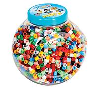 Hama Perles à repasser Maxi – pot plastique, couvercle rouge