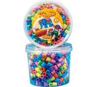 Hama - Pot de 600 perles - Hama Maxi : Perles pastel