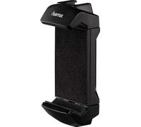 Hama Support de Tablette pour trépied Pro (Adaptateur Tête de trépied pour iPad Pro 9,7, Samsung Galaxy Tab, Note 10/10+, Google Pixel, Pas de vis 1/4", Griffe Cold Shoe) Noir