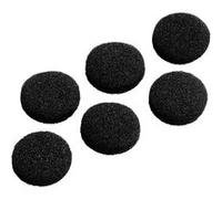 Hama - Protections auditives pour casque - noir (pack de 6)