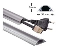 Hama PVC Canal De Câble 1M Plinthe De Câble Canal De Câble Mur Sol TV HiFi