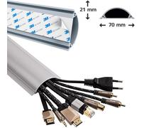 Hama PVC Canal De Câble 1M Plinthe De Câble Canal De Câble Mur Sol TV HiFi
