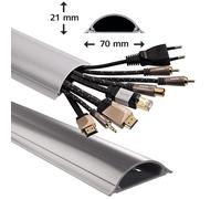 Hama PVC Canal de Câbles 1m Barre Câble Gaine , Mur Sol Télévision Chaine Hifi