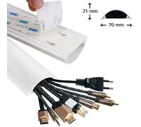 Hama PVC Canal de Câbles 1m Barre Câble Gaine , Mur Sol Télévision Hi-Fi