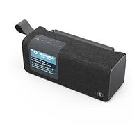 Hama Radio Internet DAB/DAB+ 'DR200BT' (Radio Numérique FM Portable, Haut-Parleur Bluetooth Rechargeable USB-C, Écran Couleur, Entrée AUX, Minuteur, 30 Présélections, 8h d'Écoute) Noir