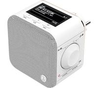 Hama Radio numérique DR40BT-PlugIn (Dab/Dab + / FM/Bluetooth/AUX, Radio-réveil intégré, écran rétro-éclairé) Blanc