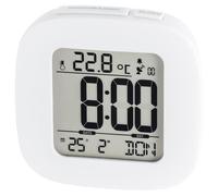 Hama RC 45 Réveil numérique Blanc Blanc