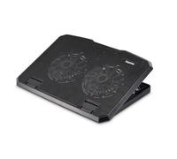 Hama Refroidisseur pour ordinateur portable Black Metal – 2 ventilateurs – 40 cm (15,6") – Noir