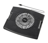 Hama Refroidisseur pour Ordinateur Portable 15,6" (Portable, antidérapant, câble USB A, pour Ordinateur Portable, 15,6 Pouces, Ventilateur, LED) Noir