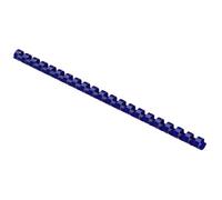 Hama reliures en plastique 21 anneaux 6 mm Lot de 25 Bleu