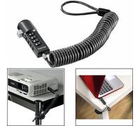 Hama Antivol à combinaison "Portable" (pour netbook, câble de 1, diamètre de 3,1 mm, sans clé, avec code) Anthracite