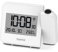 Hama Réveil à projection Hvar, horloge digitale radio-pilotée, murale ou à écran tactile