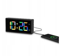 Réveil numérique - HAMA - Ibiza - Écran multicolore - Charge USB - Volume réglable