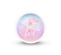 Hama Réveil pour Enfant « Magical Unicorn » sans tic-tac (Horloge pour Enfant avec Motif Licorne, réveil à Piles, Heure d'alarme réglable, idéal également comme Horloge d'apprentissage) Rose/Bleu