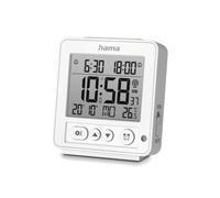 Hama Rhodos Réveil numérique Radio-piloté LCD Blanc