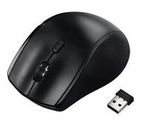 Hama "Riano" - Souris - pour gauchers - optique - 3 boutons - sans fil - récepteur sans fil USB - noir Noir G