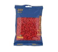 Hama Perles à repasser midi – Sac env. 3000 perles pour mosaïque, dès 5 ans – Rouge
