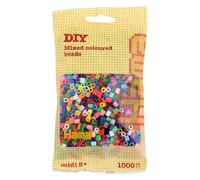 Sachet de 1000 perles a repasser hama midi couleurs assorties - loisirs creatifs - 207-68 multicolore
