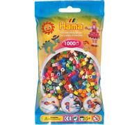 Hama Perles à repasser Midi – Sachet 1000 perles couleurs assorties 207-68 multicolore