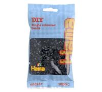 HAMA Sachet de 1000 Perles à repasser midi 5 mm Noir