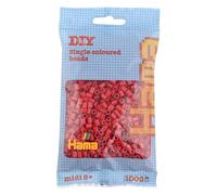 HAMA - sachet de perles à repasser | env. 1000 perles midi | loisirs créatifs et mosaïques pour enfants dès 5 ans | jeu créatif et décoration artisanale | Dark Red