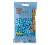 HAMA - sachet de perles à repasser | env. 1000 perles midi | loisirs créatifs et mosaïques pour enfants dès 5 ans | jeu créatif et décoration artisanale | Azure