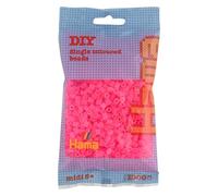 HAMA - sachet de perles à repasser | env. 1000 perles midi | loisirs créatifs et mosaïques pour enfants dès 5 ans | jeu créatif et décoration artisanale | Neon fuchsia