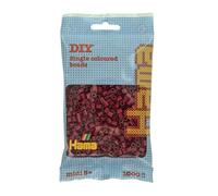 HAMA - sachet de perles à repasser | env. 1000 perles midi | loisirs créatifs et mosaïques pour enfants dès 5 ans | jeu créatif et décoration artisanale | Dark Cherry