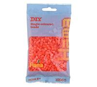 HAMA - sachet de perles à repasser | env. 1000 perles midi | loisirs créatifs et mosaïques pour enfants dès 5 ans | jeu créatif et décoration artisanale | Orange