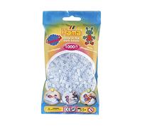 HAMA - sachet de perles à repasser | env. 1000 perles midi | loisirs créatifs et mosaïques pour enfants dès 5 ans | jeu créatif et décoration artisanale | Glow in the dark - blue