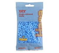 HAMA - sachet de perles à repasser | env. 1000 perles midi | loisirs créatifs et mosaïques pour enfants dès 5 ans | jeu créatif et décoration artisanale | Pastel blue
